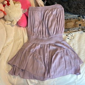 Mustard Seed Strapless Purple Dress